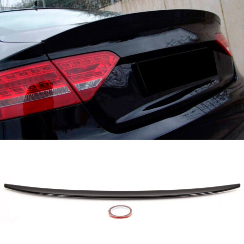 Fits Audi A5 8T 2009-2016 Rear Trunk Boot Lip Spoiler Sport Gloss Black