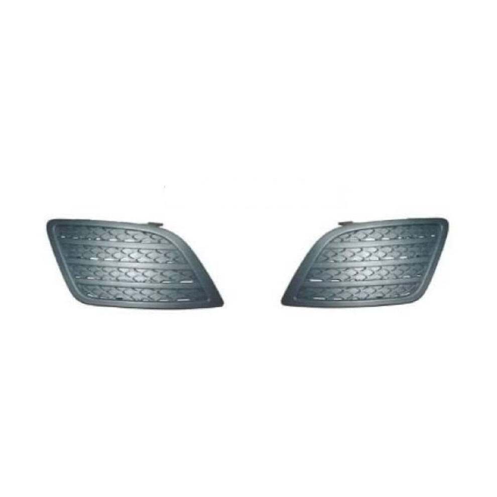 Front Bumper Fog Grille No Lamp Hole Pair Left & Right Ford Fiesta 2006-2008 New 7426860420919