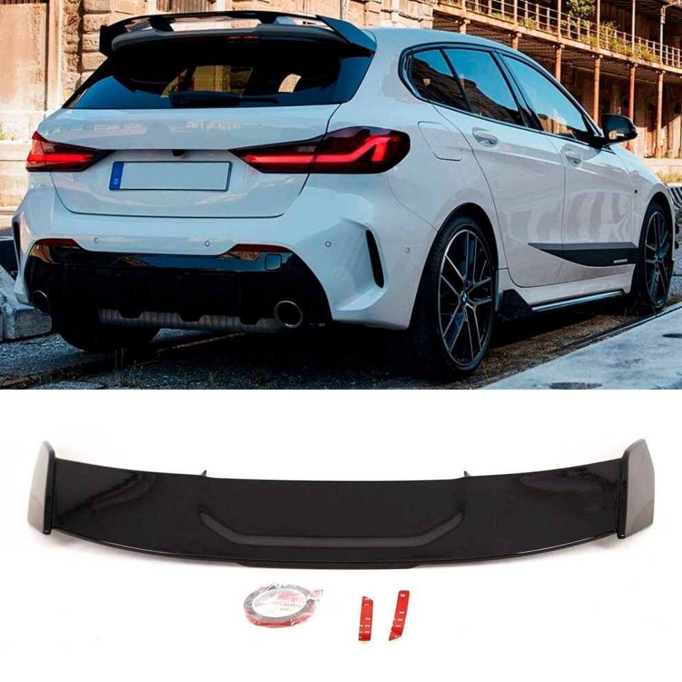 Rear Roof Lip Spoiler M Performance Style Gloss Bmw 1 Series F40 2019- Black 9145588451415