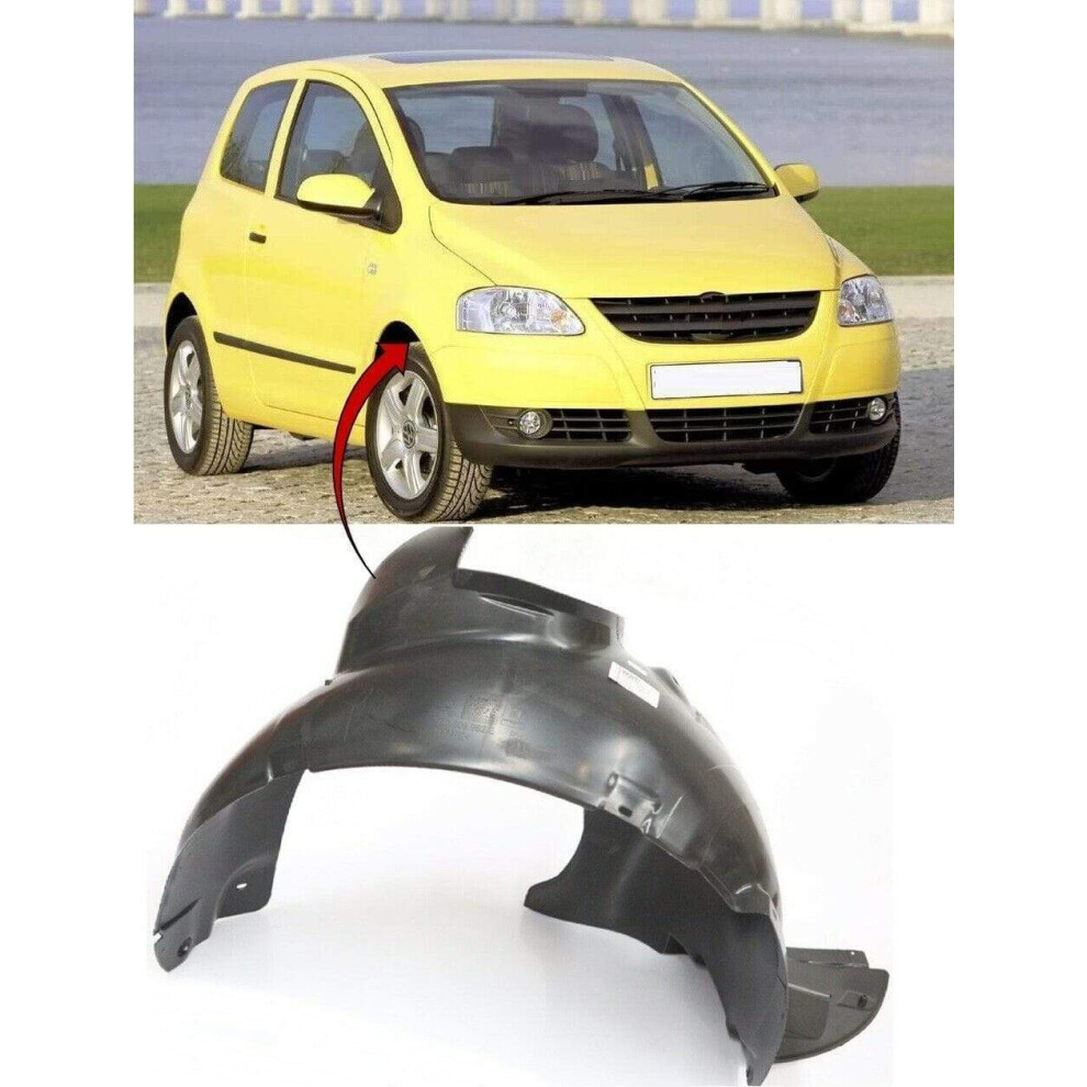 Front Wing Arch Liner Splash Guard Complete O/S Right Vw Fox 2005-2011 Brand New 7426860440054