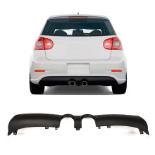 Rear Bumper Diffuser 2 Cut Outs For Single Exhaust Fits VW Golf Mk5 R32 2006-09
