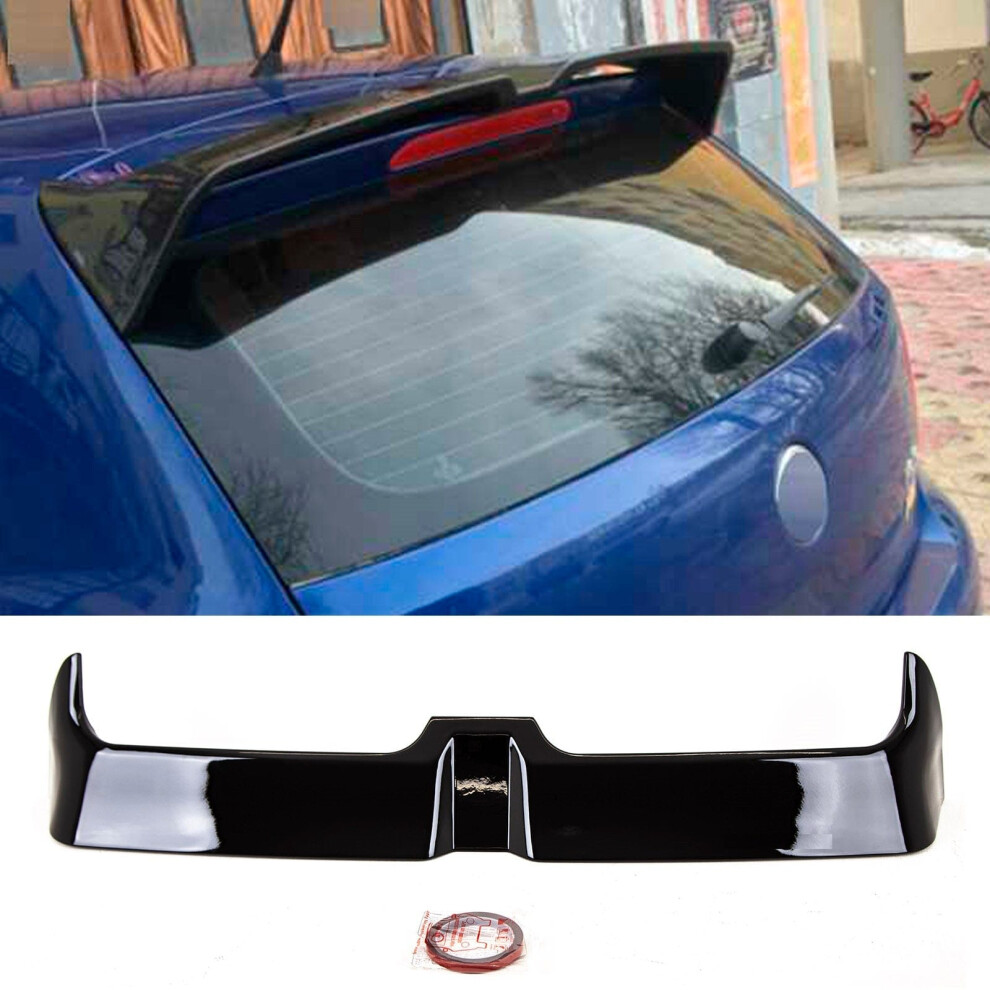 Rear Roof Boot Lip Spoiler Oettinger Style Gloss Vw Polo Mk5 6R 6C 2009-17 Black 9145588450418