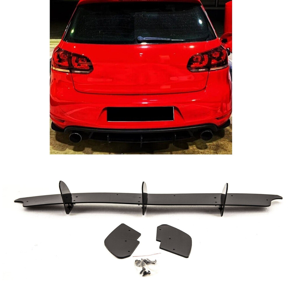 Rear Bumper Diffuser Splitter Gloss Black Fits VW Golf GTI MK6 2008-2013 - Image 4