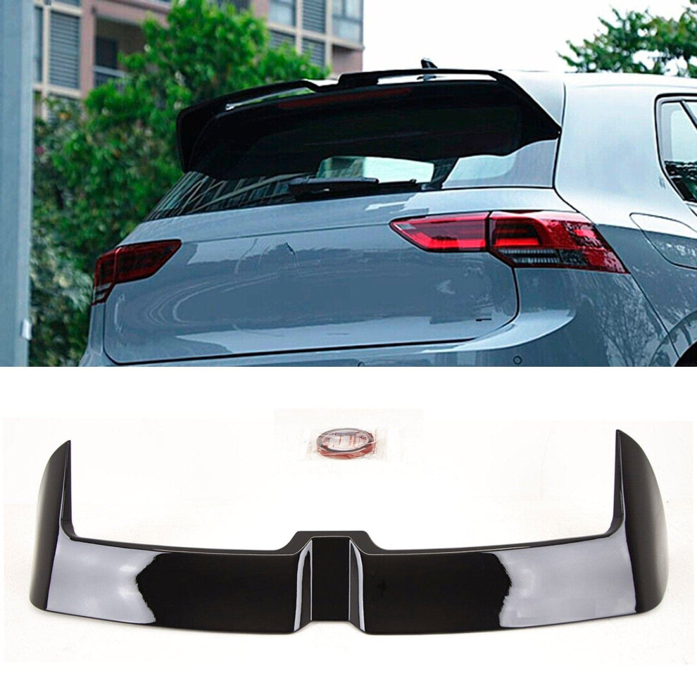 Rear Roof Boot Lip Spoiler Oettinger Style Gloss Vw Golf Mk8 Tsi Tdi Black 9145588450685