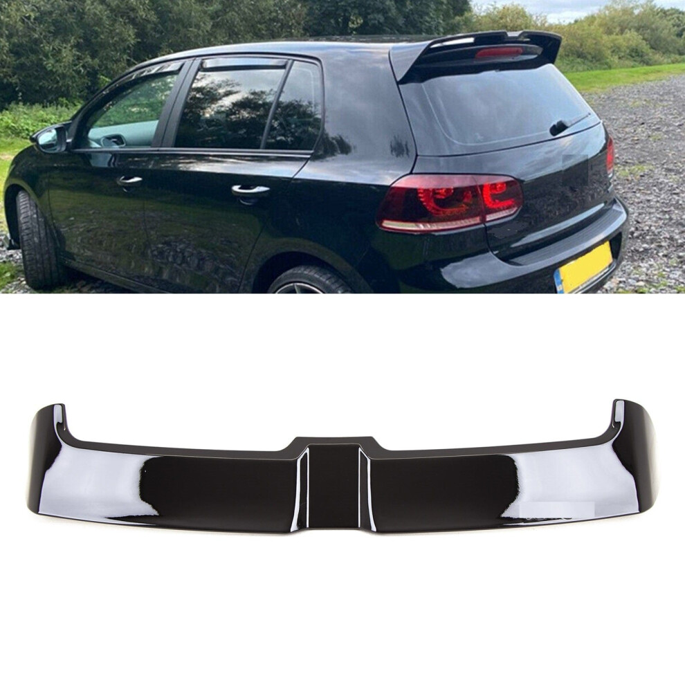 Roof Boot Spoiler Oettinger Style Gloss Vw Golf Mk6 Gti Gtd R20 2008-2013 Black 9145588450593
