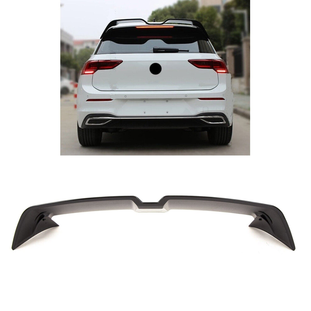 Rear Roof Boot Lip Spoiler Oettinger Style Gloss Vw Golf Mk8 R Gtd Gti Black 9145588450630