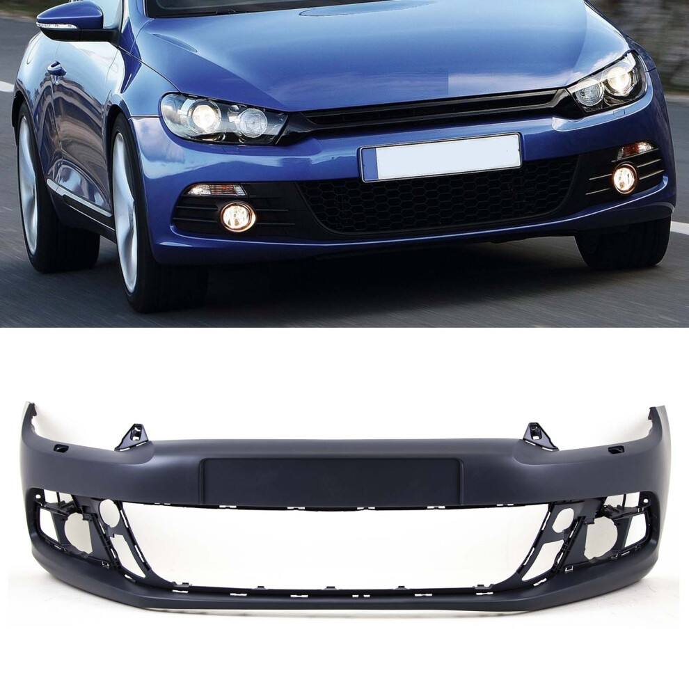 Tvp Trade Vehicle Parts.co.uk Front Bumper Primed With Washer Holes Vw Scirocco 2008-2014