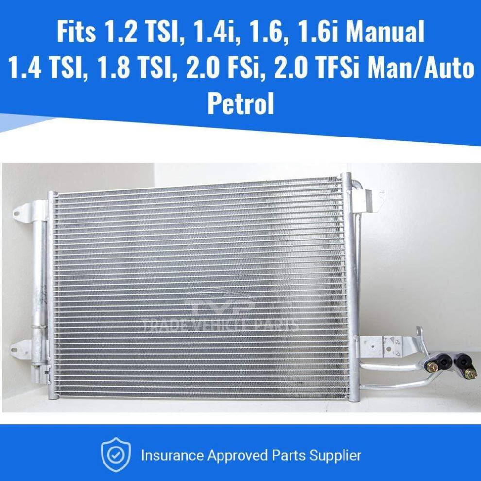 Tvp Trade Vehicle Parts.co.uk Air Con Condenser Seat Leon 2005-2015 1.2,1.4,1.6,1.8,2.0 Man/Auto Petrol New