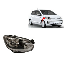 Headlight Headlamp Clear Type Right Side O/S Volkswagen Up 2012-2016 Brand New
