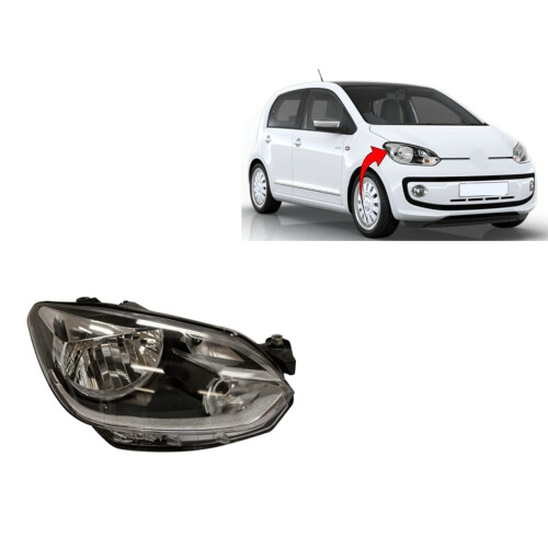 Headlight Headlamp Clear Type Right Side O/S Volkswagen Up 2012-2016 Brand New