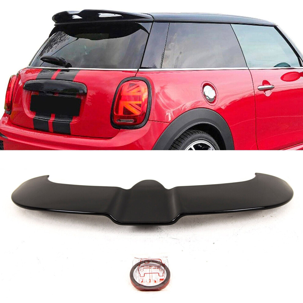 Fits Mini Cooper F55 F56 2014-2018 Rear Roof Boot Lip Spoiler Sport Gloss - Image 2