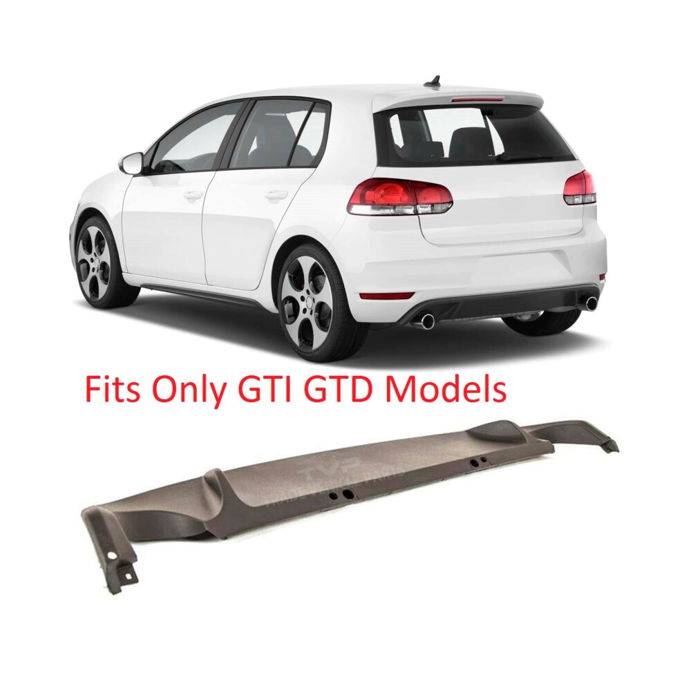Rear Bumper Spoiler Diffuser Dual Exhaust Matte Vw Golf Mk6 Gti/Gtd 09-12 Black 7426938505159