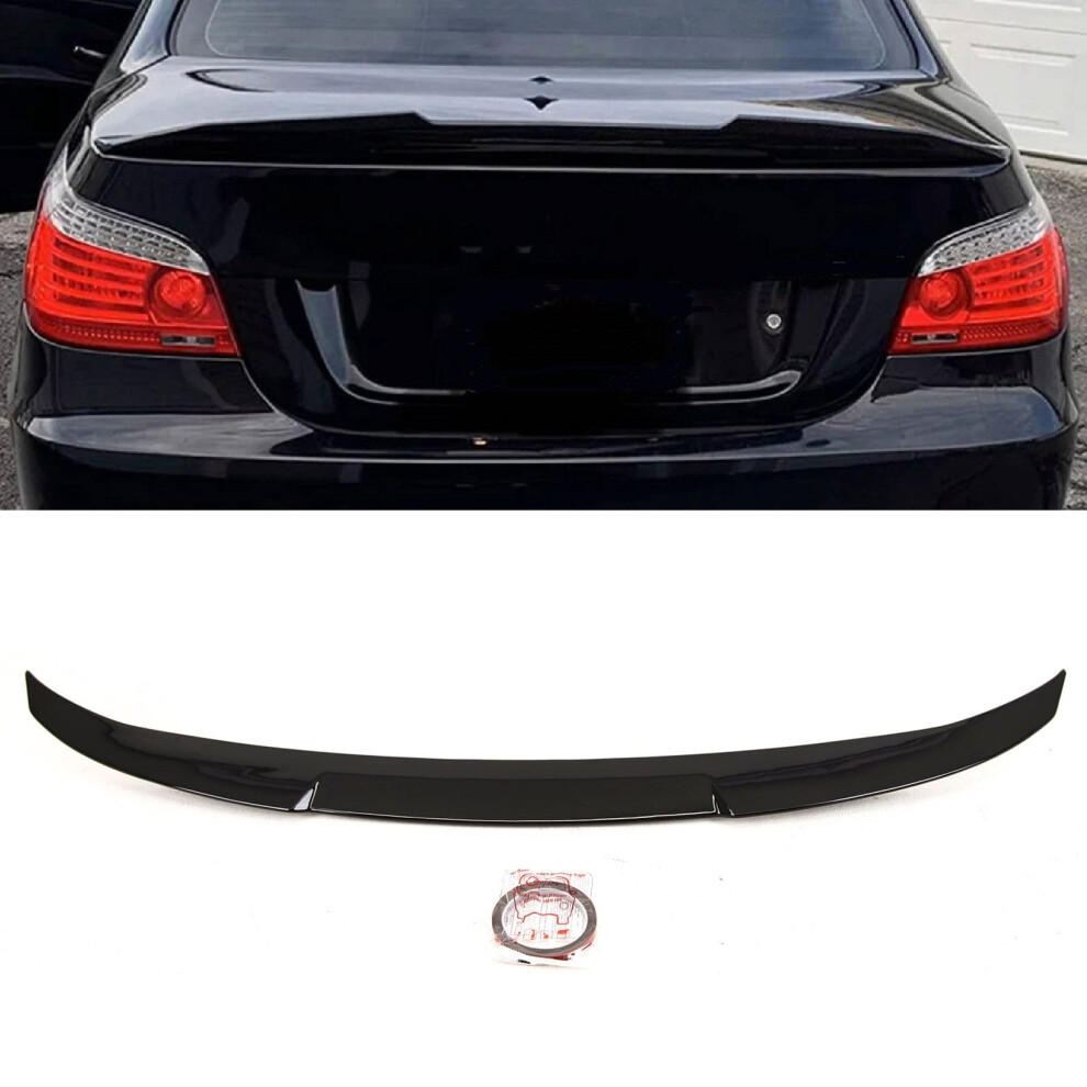 Fits Bmw 5 Series E60 M5 2004-2010 Rear Trunk Boot Lip Spoiler Gloss Black 9145588378170