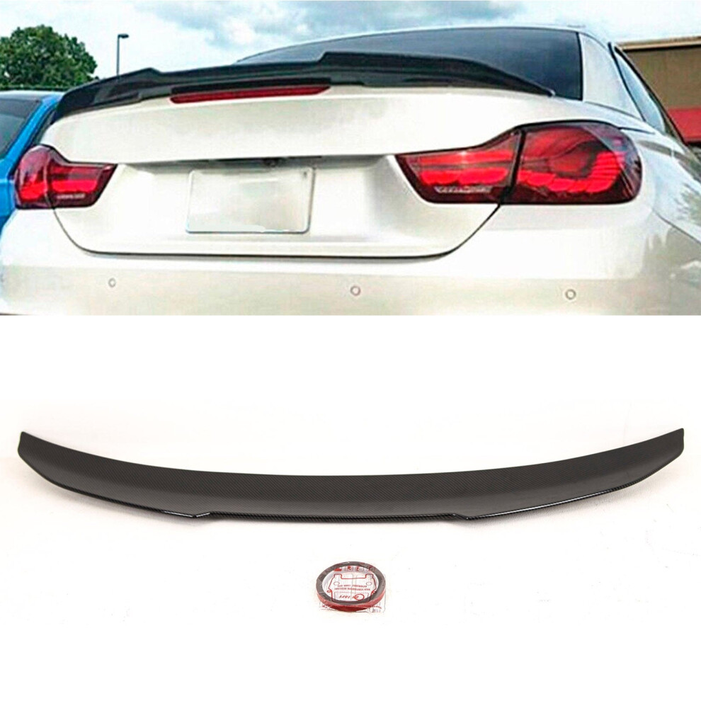 Tvp Trade Vehicle Parts.co.uk Rear Trunk Boot Spoiler Psm Style Carbon Look Bmw 4 Series F33 F83 M4 2014-2020