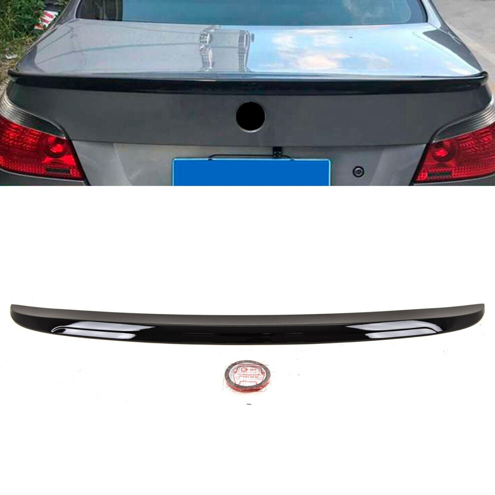 Fits Bmw 5 Series E60 M5 2004-2010 Rear Trunk Boot Lip Spoiler Gloss Black 9145588378163