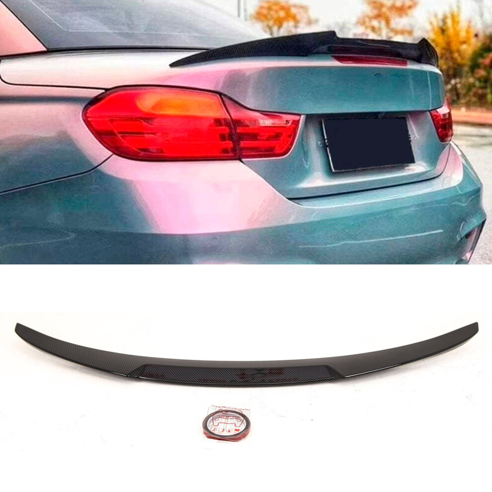 Rear Trunk Boot Spoiler M4 Style Carbon Look Bmw 4 Series F33 F83 M4 2014-2020 9145588378118