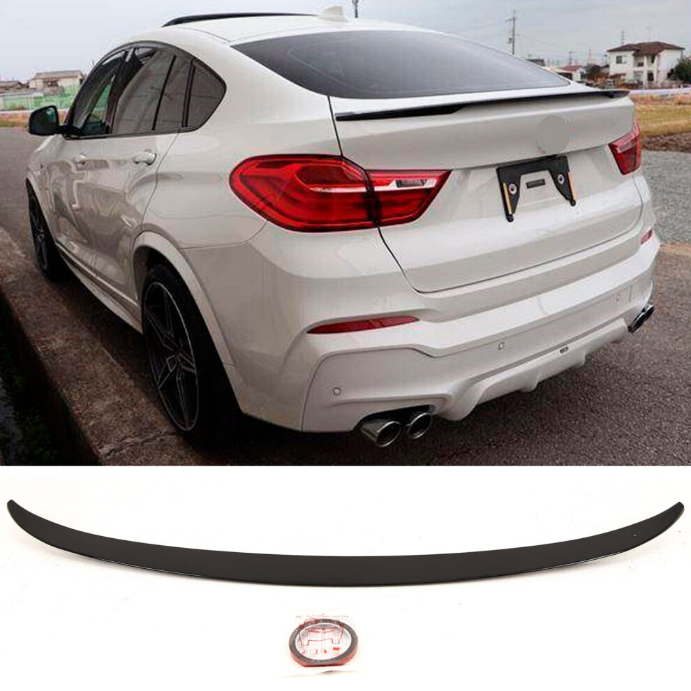 Rear Trunk Boot Lip Spoiler Gloss Fits BMW X4 F26 2014-2018 - Image 3