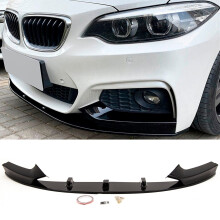Fits BMW 2 Series F22 F23 2014-2021 Front Lip Splitter Spoiler Gloss Black