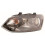 Headlight Headlamp Single Reflector Type Black Passenger Side VW Polo 2009-2014 1