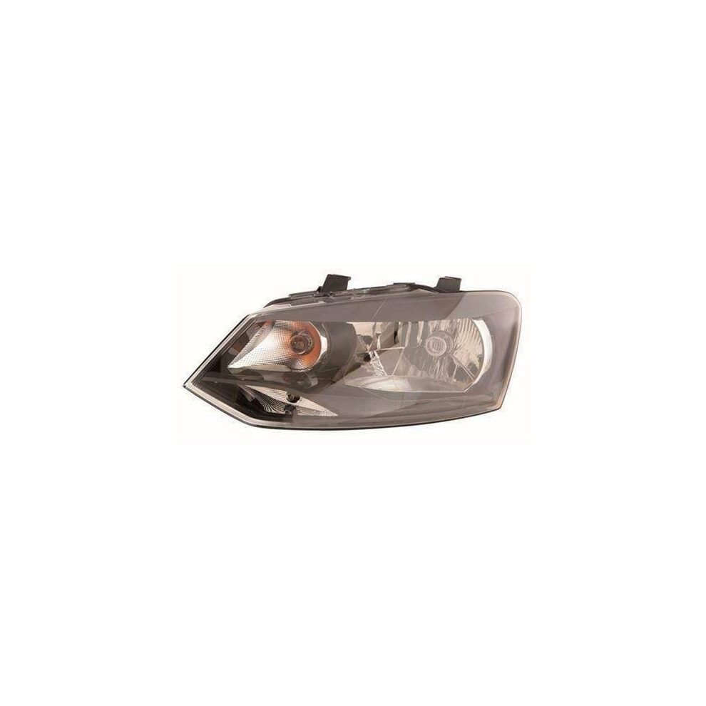 Headlight Headlamp Single Reflector Type Passenger Side Vw Polo 2009-2014 Black 7426938521142