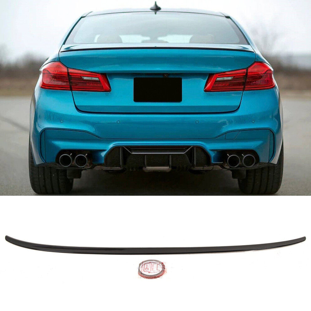 Fits BMW 5 Series G30 F90 2016-2023 Rear Boot Trunk Lip Spoiler Gloss - Image 2