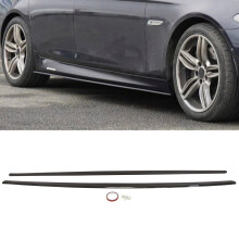 Fits BMW 5 Series F10 F11 2010-2016 Side Skirts Extension Blades Gloss Black
