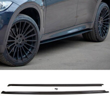Fits BMW X5 F15 2013-2018 Side Skirts Extension Blades Gloss Black