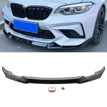 Front Lip Splitter Valance Spoiler CS Style Gloss Black Fits BMW 2 Series M2 F87