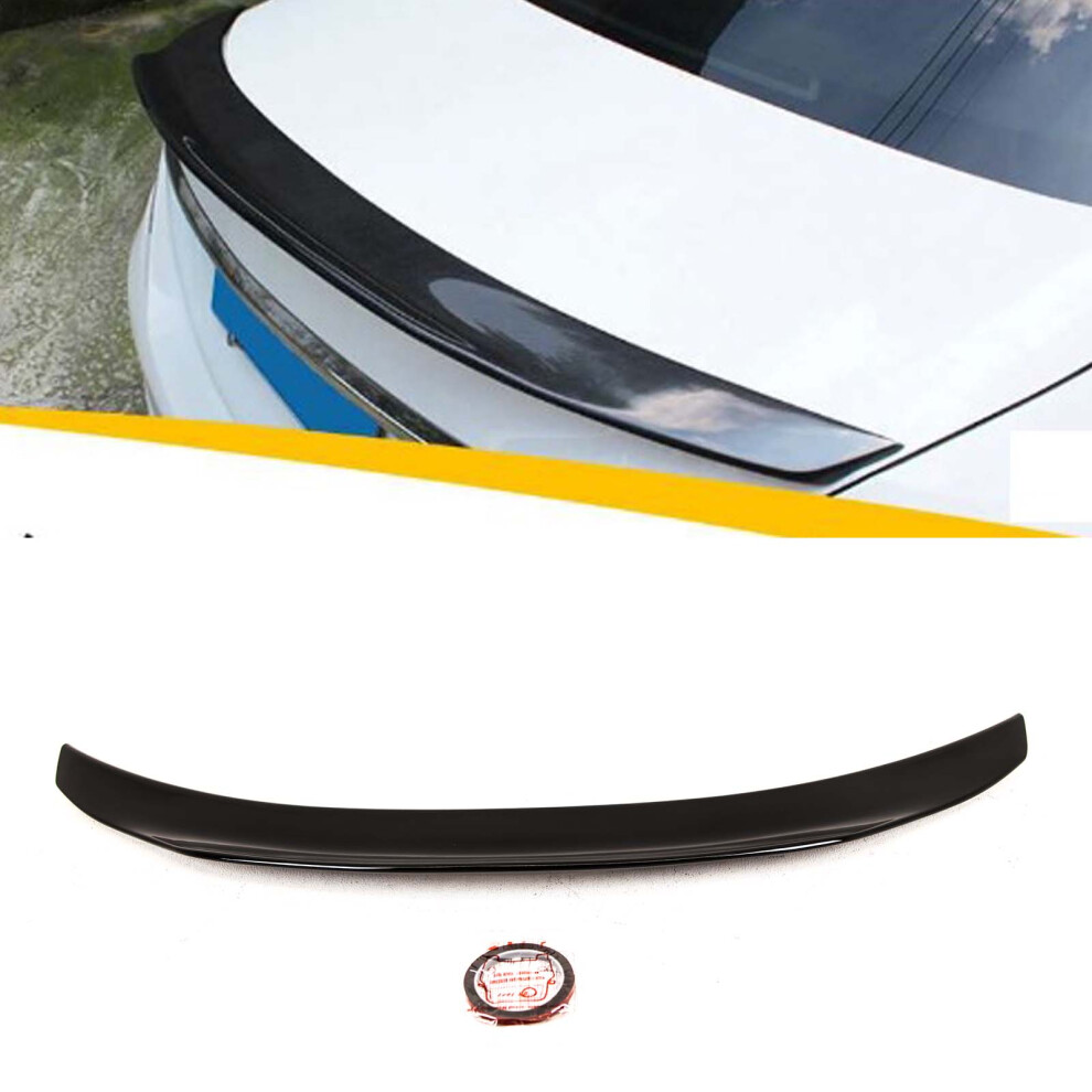 Rear Boot Spoiler Renntech Psm Style Gloss Mercedes C-Class W205 2014-21 Black 9145588378361