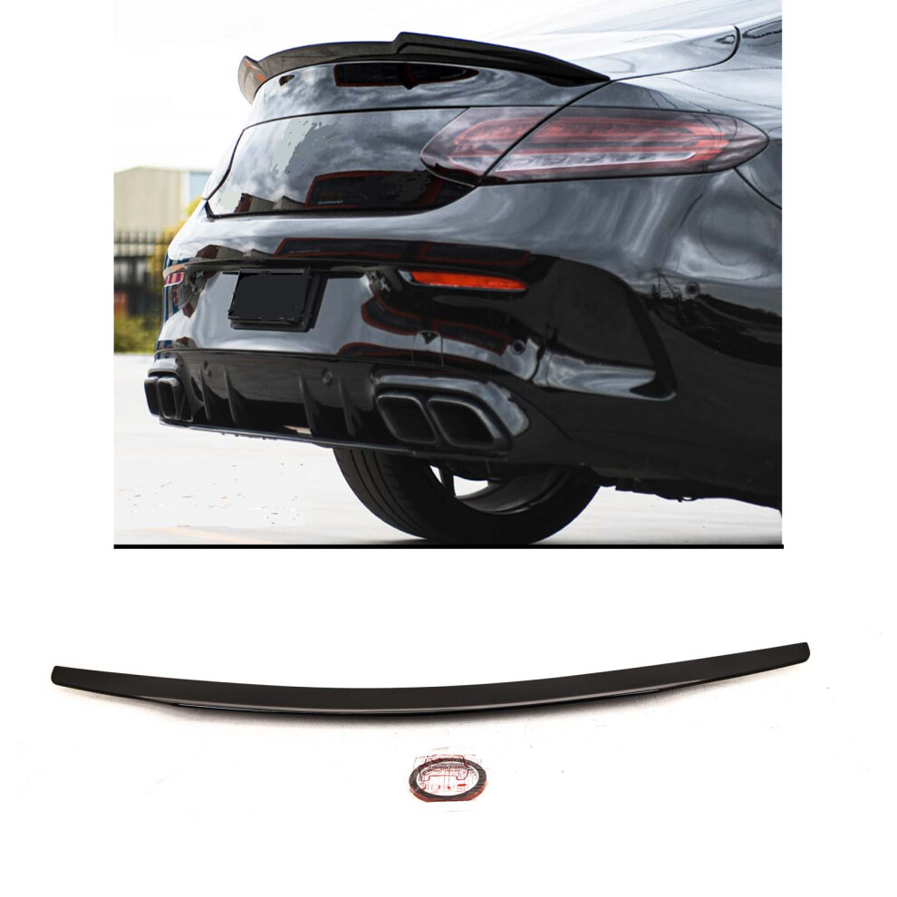 Fits Mercedes C-Class Coupe C205 2015-2021 Rear Trunk Boot Lip Spoiler Sport Gloss Black 9145588378422