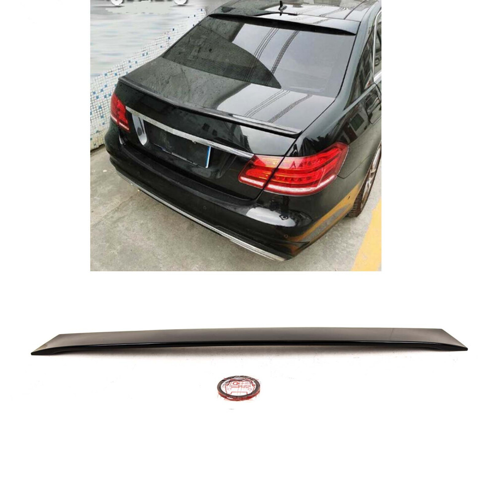 Rear Roof Boot Lip Spoiler Amg Style Gloss Mercedes E-Class W212 2009-2016 Black 9145588378446