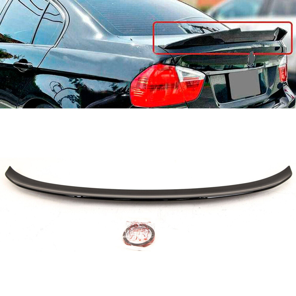 Fits Bmw 3 Series E90 2005-2012 Rear Trunk Boot Spoiler Gloss Black 9145588377982