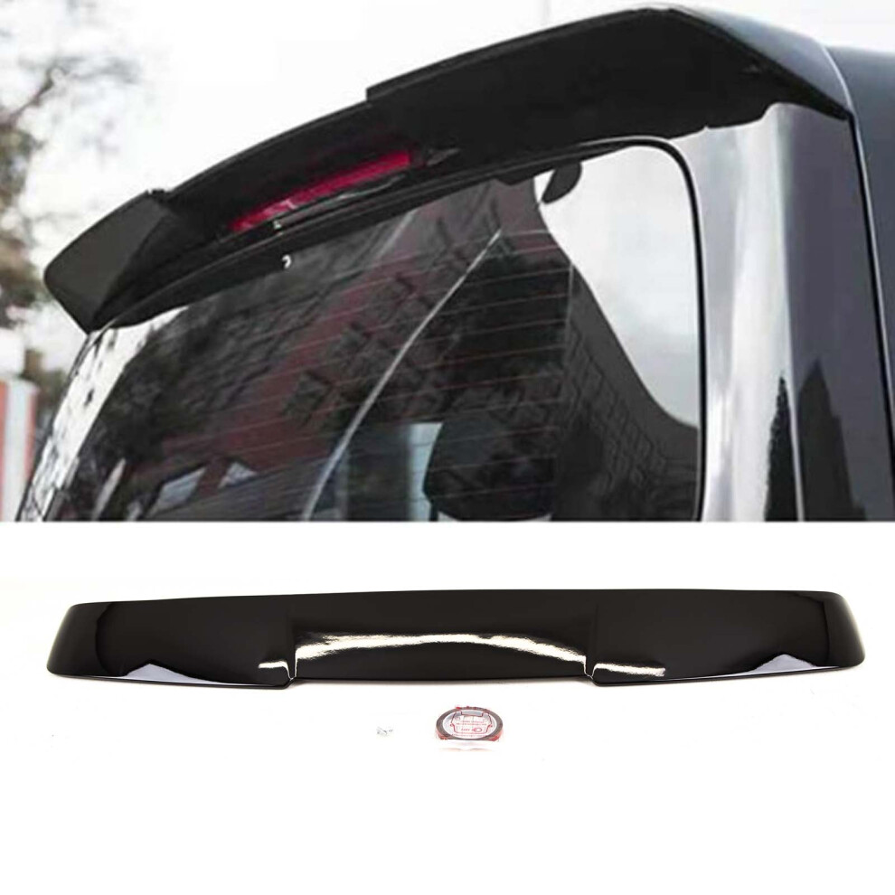 Rear Tailgate Roof Boot Lip Spoiler Gloss Mercedes Vito W447 2015-2023 Black 9145588378545