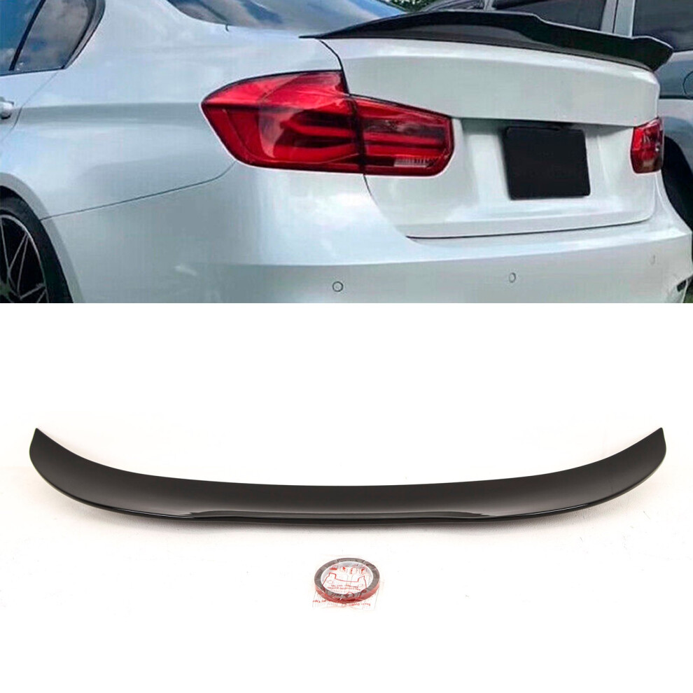 Rear Boot Wing Lip Spoiler PSM Style Gloss Black BMW 3 Series F30 F80 2012-2018