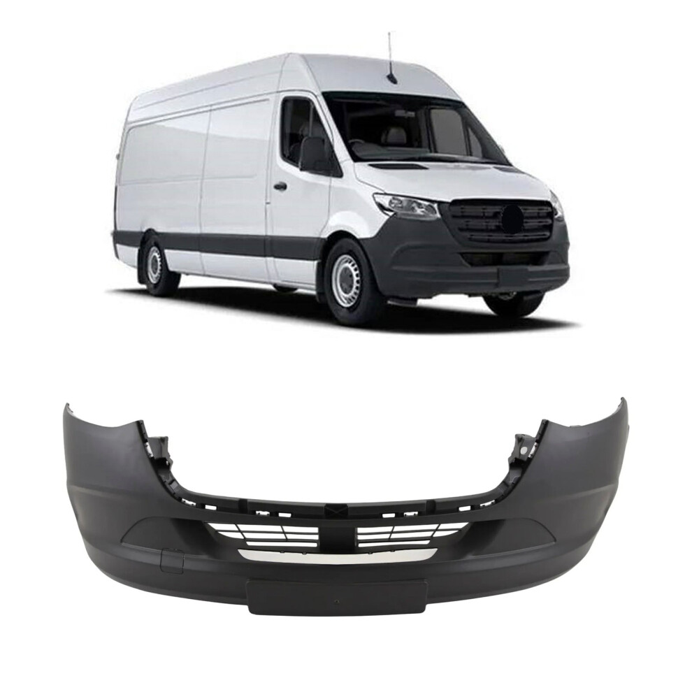 Front Bumper Without Pdc & Without Washer Holes For Mercedes Sprinter 2018-24 9145588445896