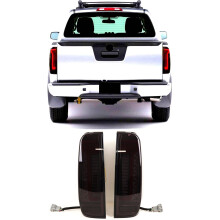 Rear Tail Light Lamp LED Dynamic Smoked Pair For Nissan Navara D40 2005-2015