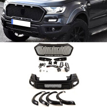 Front Bumper Kit Complete & Wheel Arches Raptor Style For Ford Ranger T6 2015-22