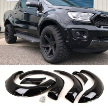 Wheel Arches Extension Fender Flares Set Gloss Black For Ford Ranger 2019-2022