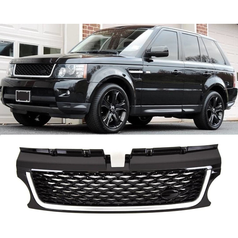 Tvp Trade Vehicle Parts.co.uk Black/Silver Front Main Grille & Trim Range Rover Sport Autobiography 2009-2013