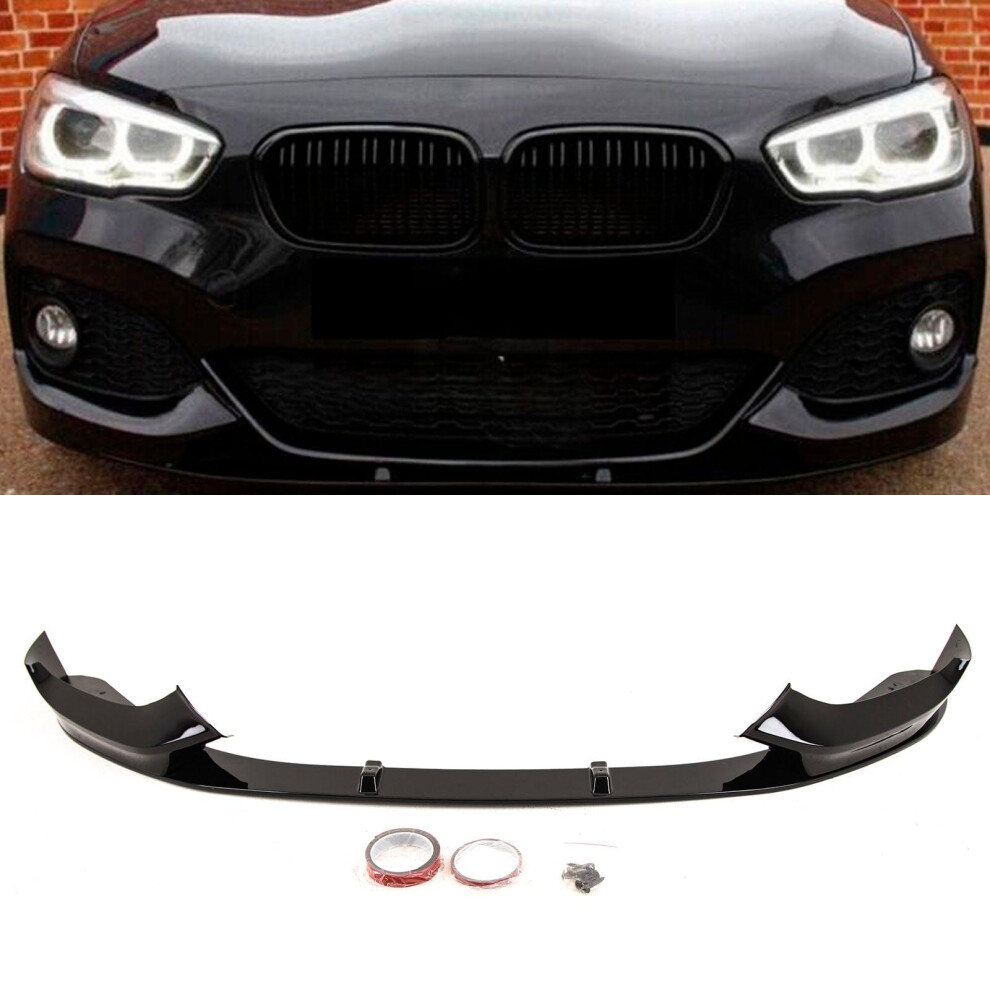 Front Lip Splitter Spoiler M Performance Look Gloss Fits Bmw 1 F20 F21 Lci Black 9145588380418