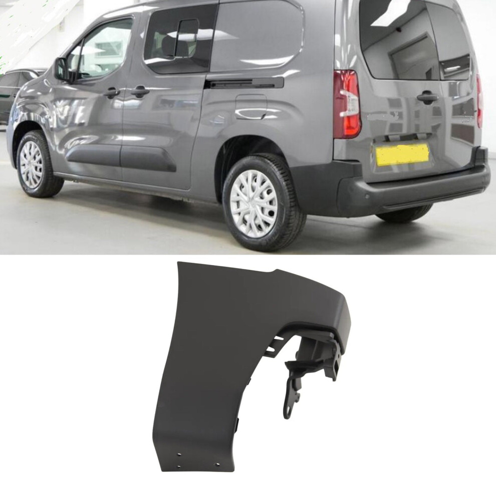 Rear Bumper End Swb Twin Door Type Passenger Side New For Vauxhall Combo 2018- 9145588445506