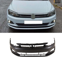 Front Bumper No Pdc No Washer Holes Primed VW Polo MK6 2017-2021