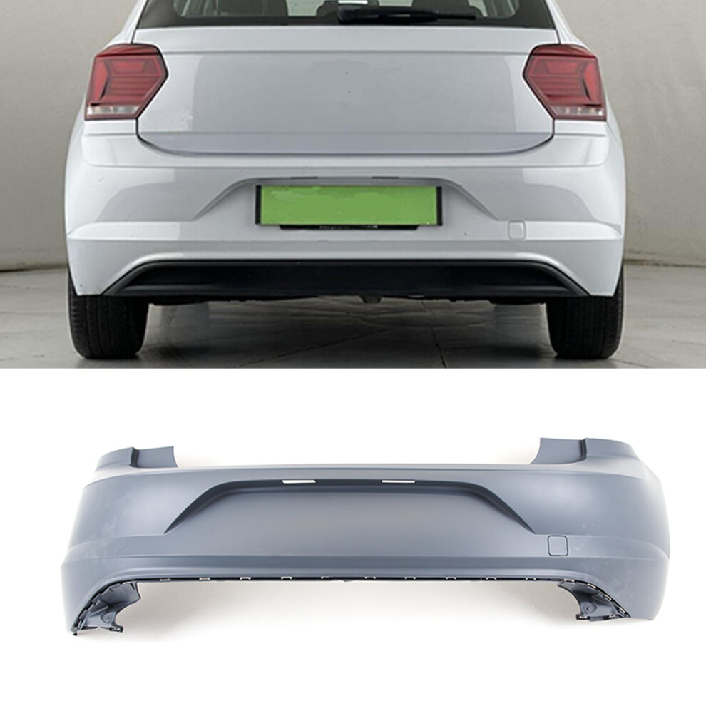 Rear Bumper Primed Without Pdc Holes Primed Vw Polo Mk6 2017-2021 9145588446428