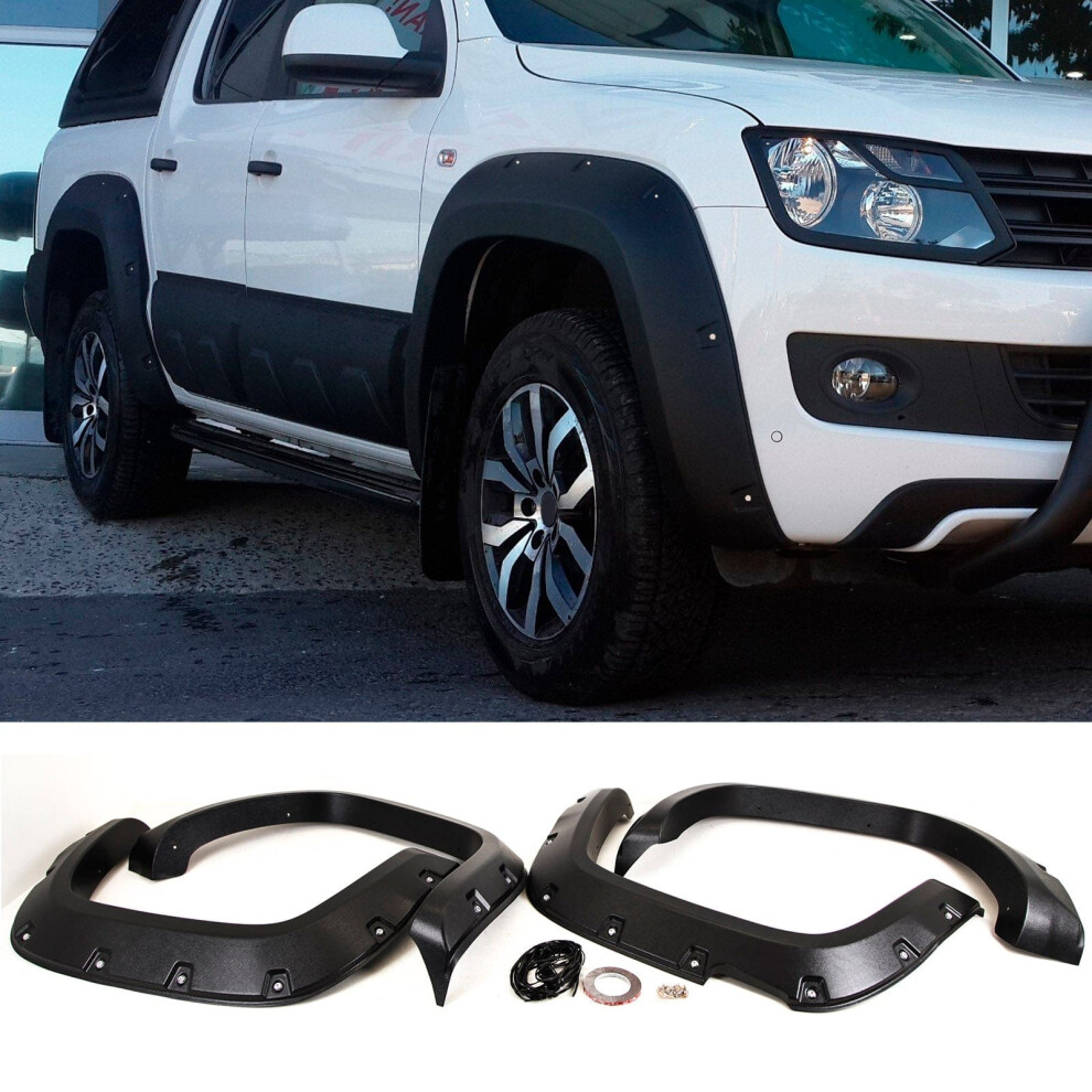 Wheel Arches Extension Fender Flares Set Riveted Style For Vw Amarok 2011-2016 Black 9145588446848