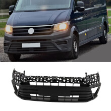 Front Bumper Lower Section No Parking Sensor Holes Black VW Crafter 2017-