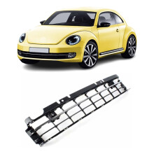 Front Lower Bumper Grille W/Chrome Moulding & Sensor Holes For VW Beetle 2012-16