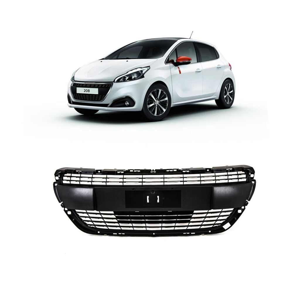 Tvp Trade Vehicle Parts.co.uk Front Bumper Centre Grille Allure Models For Peugeot 208 2015-2019 1613485580