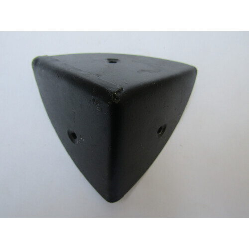 Pack Of 4 Large 70mm Round Chest Corners Black.