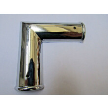 Flat Round End Corner Polished Chrome.