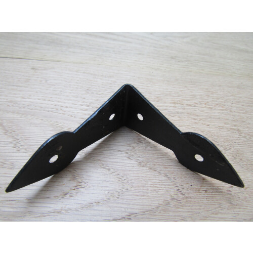 Pack Of 2 Arrow Head Corner Brace Black Small.